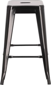 Stołek barowy Paris insp. Tolix 66 cm czarny