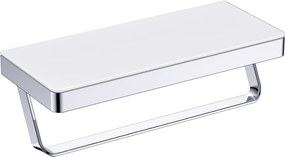 Półka ścienna półka łazienkowa G504 z wieszakiem na ręczniki