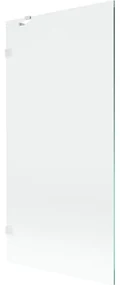 Mexen Lunar parawan nawannowy 1-skrzydłowy 90 x 150 cm, transparent, biały - 897-090-000-20-00