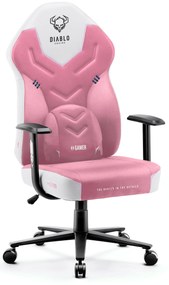 Fotel gamingowy Diablo X-Gamer 2.0 Normal Size, Marshmallow Pink