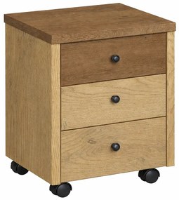 Kontenerek loft z szufladami dąb cremona + dąb lefkas E4-N45