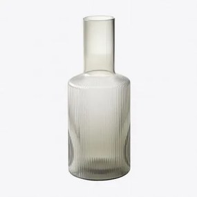 Szklana Butelka 800 Ml Yulia Grey - Sklum