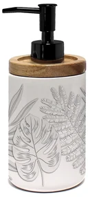Biały ceramiczny dozownik do mydła 46 ml Amber – douceur d'intérieur