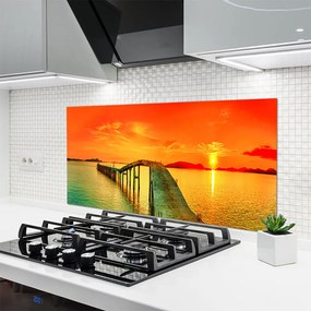 Panel Szklany Most Wiszący nad Zatoką