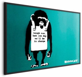 Plakat Zła małpa 60x40 cm z ramą czarną bez marginesu ARTGEIST B