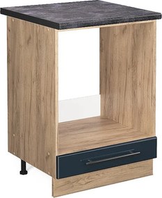 Szafka kuchenna ciemnoniebieski wysoki połysk 60x60x82 fame-line