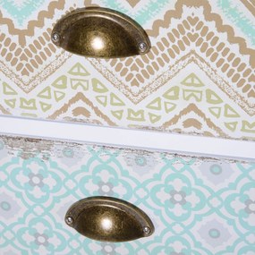 HOMCOM Komoda nowoczesna z 5 szufladami wielokolorowa 46x34x975 cm do salonu sypialni | Aosom PL