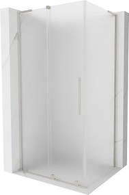 Mexen Velar L kabina prysznicowa rozsuwana 100 x 110 cm, szron, nikiel szczotkowany - 871-100-110-33-97