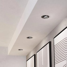 Eglo 902281 — zestaw 3 przysufitowych opraw LED SALICETO, 6,4 W, 230 V, śr. 8,8 cm, czarne, ściemnialne