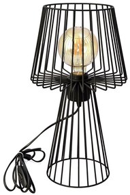 Lampa stołowa TORRI 1xE27/15W/230V czarna