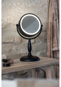 Lampa stołowa w kolorze matowej czerni ze szklanym kloszem (wysokość 36 cm) Face – Markslöjd