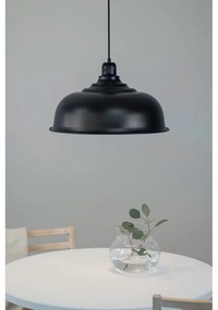 Czarna lampa wisząca z metalowym kloszem 50x50 cm Port – Markslöjd