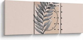 Obraz - Arkusz ilustracyjny N⁰2 (z zegarem) (90x30 cm)