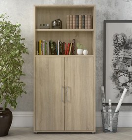 Biurowy regał 2-drzwiowy Prima dąb sonoma