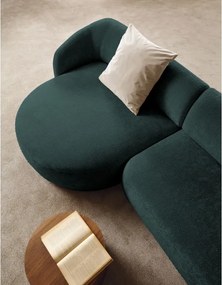 Narożnik NOBO Lewostronny system modułowy tkanina DressME 07 Zielony