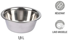 Miska ze stali nierdzewnej dla psów ø 25 cm – Love Story