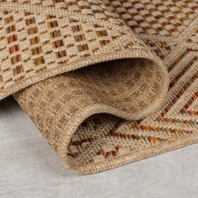 Chodnik odpowiedni na zewnątrz w naturalnym kolorze 80x230 cm Nora Diamond – Flair Rugs