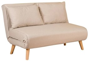 Beżowa rozkładana sofa 120 cm Folde – Artie