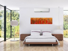 Obraz malowanej abstrakcji (170x50 cm)