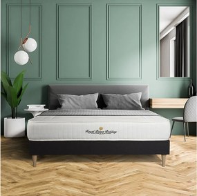 Materac LANCASTER 140x200 cm, Grubosc : 22 cm, sprezyny kieszeniowe i pianka z pamiecia ksztaltu, Wysoki, 3 strefy komfortu + zestaw podstawa lózka