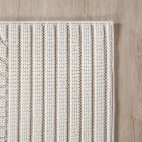 Dywan nowoczesny 3D Helix Geometria kremowy 200 cm x 290 cm