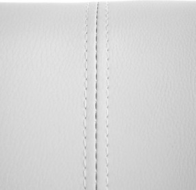 Krzesło do jadalni Vaasa T633 (zestaw 6 sztuk),  sztuczna skóra, białe