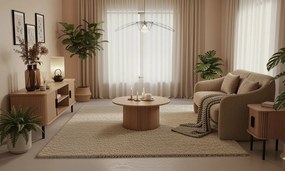 Szafka rtv ryflowana SCAVA, 140 x 40 x 46 cm