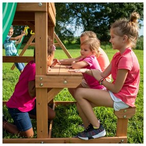 Backyard discovery belmont drewniany plac zabaw 6w1