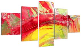 Obraz abstrakcji - malarstwo (125x70 cm)