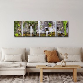 Obraz - Kamienny mur, Hamburg, Niemcy (170x50 cm)