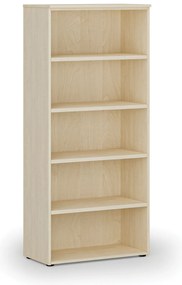 Regał biurowy PRIMO WOOD, 800 x 420 x 1781 mm, brzoza