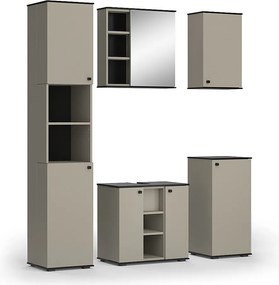 Zestaw mebli łazienkowych szary 60x37x59 joli