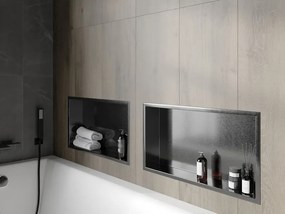 Mexen X-Wall-R półka wnękowa z kołnierzem 60 x 30 cm, gun gray szczotkowany - 19E0603010