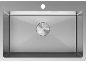 Mexen Solix zlewozmywak stalowy 1-komorowy 650 x 450 mm, inox - 6403651000-01