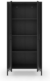 Czarna szafka 80x170 cm Diora – Marckeric
