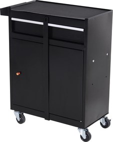 Wózek warsztatowy DURHAND skrzynka narzędziowa z 5 szufladami kółka 360° metalowy 52,5 x 28 x 104,5 cm