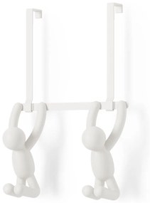 Biały plastikowy wieszak na drzwi 22 cm Buddy – Umbra