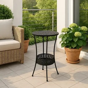 Metalowy okrągły stolik na taras C9-M74