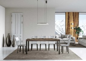 Stół rozkładany 180/284x90 cm Everyday Premium orzech nogi antracytowe
