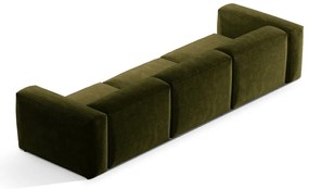 Zielona sztruksowa sofa 364 cm Bergano – Cosmopolitan Design