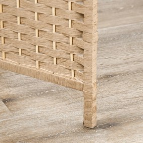 HOMCOM 4-częściowy parawan, 160 x 170 cm, składana przegroda z 2 półkami | Aosom PL