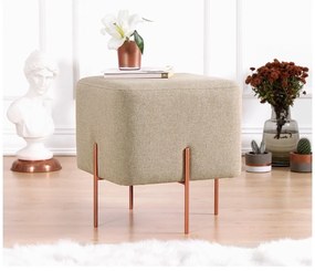 Beżowy puf Copper – Artie