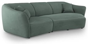 Turkusowy narożnik z materiału bouclé Tokyo – Cosmopolitan Design