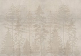 Fototapeta - Beżowy las w betonie (196x136 cm)