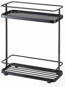 Czarny dwupiętrowy organizer Yamazaki Tower