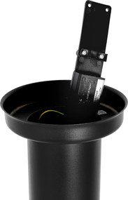Nowoczesna lampa ogrodowa na słupek czarna 110 cm IP44 - Rox