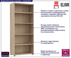 Skandynawski regał na książki dąb sonoma - Hagen
