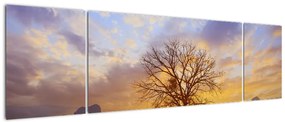 Obraz - Pejzaż ze słonecznikami (170x50 cm)