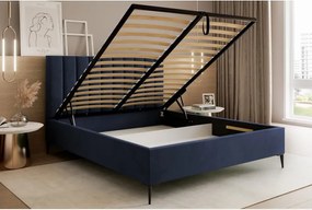 Łóżko Mona Slim III 140 Tkanina VELUTTO 25 stelaż metalowy