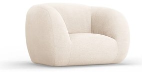 Kremowy fotel z materiału bouclé Essen – Cosmopolitan Design